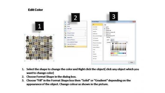 PowerPoint Design Slides Chart Rectangular Jigsaw Puzzle Ppt Designs