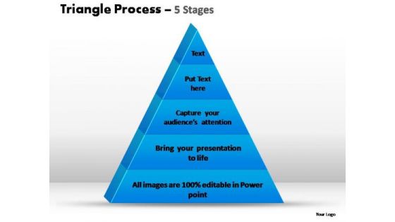 PowerPoint Design Slides Chart Triangle Process Ppt Theme