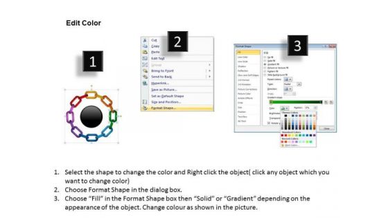 PowerPoint Design Slides Circular Chain Process Business Ppt Presentation