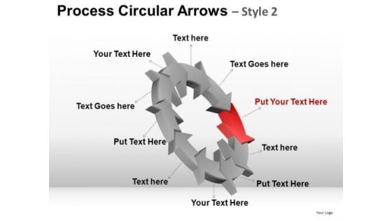 PowerPoint Design Slides Company Designs Process Circular Arrows Ppt Templates