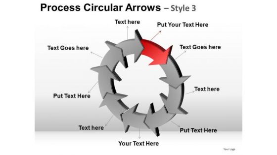 PowerPoint Design Slides Company Designs Process Circular Arrows Ppt Themes