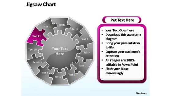 PowerPoint Design Slides Company Jigsaw Ppt Layout