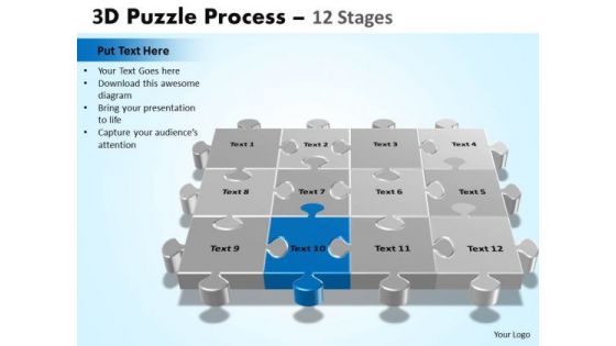 PowerPoint Design Slides Company Puzzle Process Ppt Presentation