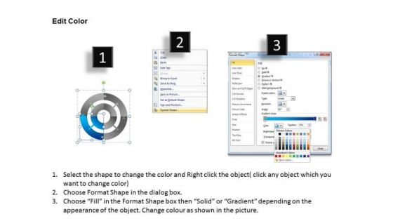 PowerPoint Design Slides Company Success 3d Circular Chart Process Business Ppt Slide