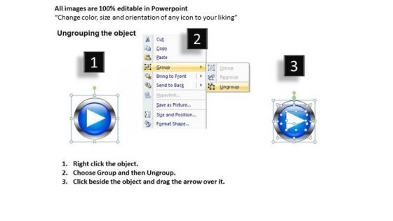 PowerPoint Design Slides Corporate Education Buttons Icons Ppt Process