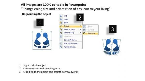 PowerPoint Design Slides Corporate Growth Footprints Process Ppt Process