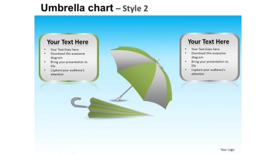 PowerPoint Design Slides Corporate Teamwork Vision Umbrella Chart Ppt Slide