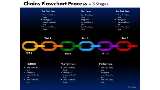 PowerPoint Design Slides Cycle Chart Chains Flowchart Ppt Slide