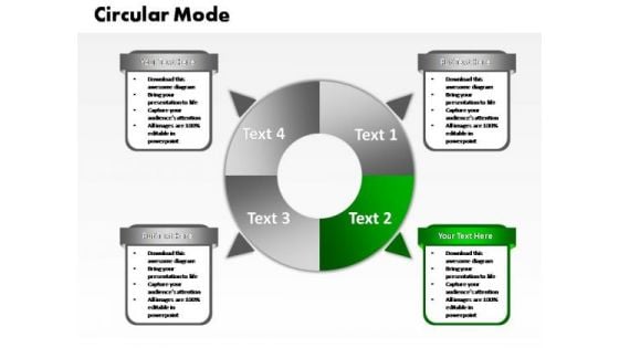 PowerPoint Design Slides Diagram Four Circular Ppt Slide