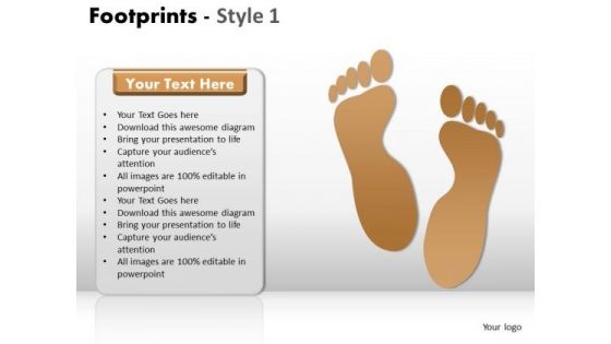 PowerPoint Design Slides Download Footprints Ppt Layouts