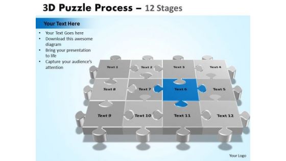 PowerPoint Design Slides Download Puzzle Process Ppt Presentation