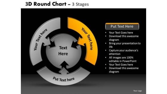 PowerPoint Design Slides Download Round Chart Ppt Template