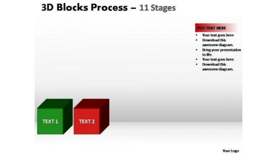 PowerPoint Design Slides Editable Blocks Process Ppt Presentation Designs