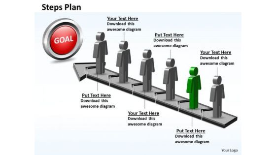 PowerPoint Design Slides Editable Steps Plan 6 Stages Style 5 Ppt Slide