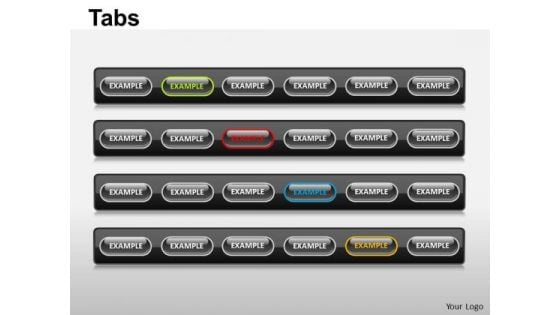 PowerPoint Design Slides Editable Tabs Ppt Designs