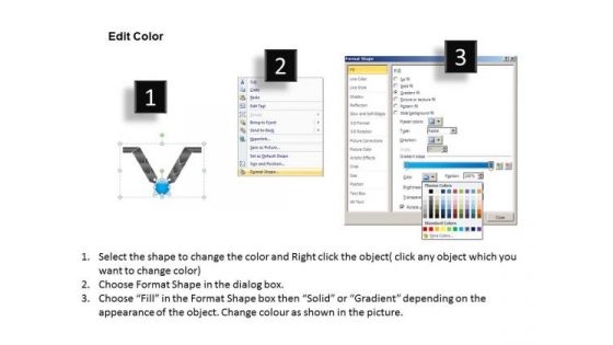 PowerPoint Design Slides Editable V Diagram Ppt Presentation