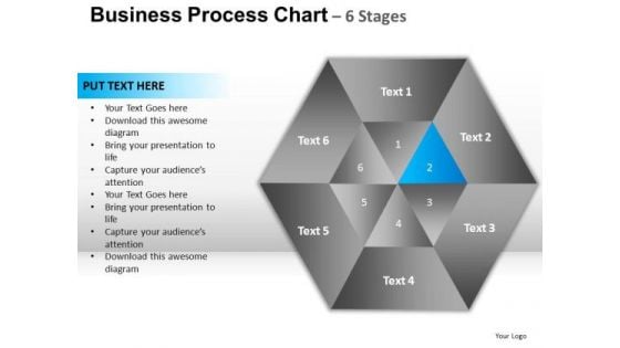 PowerPoint Design Slides Global Hexagon Pie Chart Ppt Template