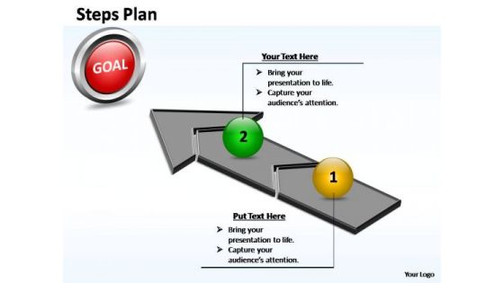 PowerPoint Design Slides Global Steps Plan 2 Stages Style 4 Ppt Themes