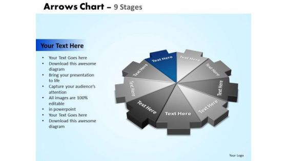 PowerPoint Design Slides Graphic Arrows Chart Ppt Design