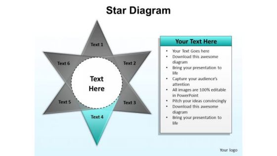 PowerPoint Design Slides Graphic Star Diagram Ppt Design