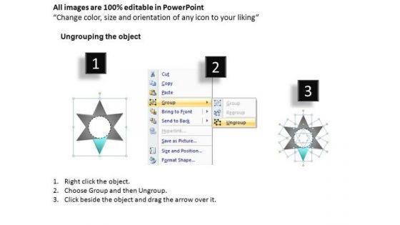 PowerPoint Design Slides Graphic Star Diagram Ppt Design