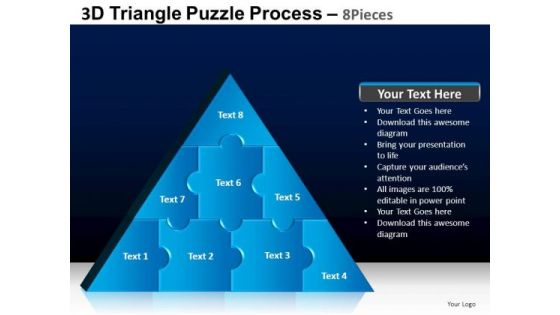 PowerPoint Design Slides Graphic Triangle Puzzle Ppt Layouts