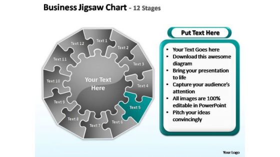 PowerPoint Design Slides Growth Jigsaw Ppt Slide