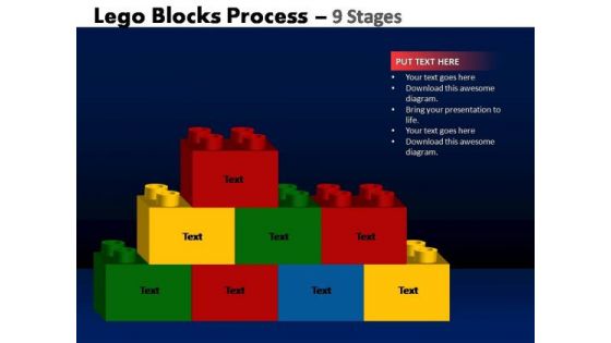 PowerPoint Design Slides Growth Lego Blocks Ppt Slide