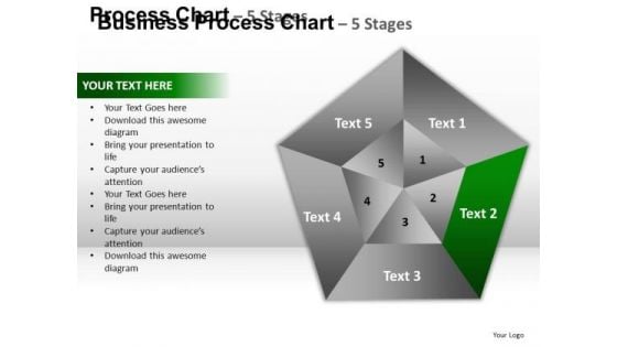 PowerPoint Design Slides Growth Pentagon Pie Chart Ppt Presentation