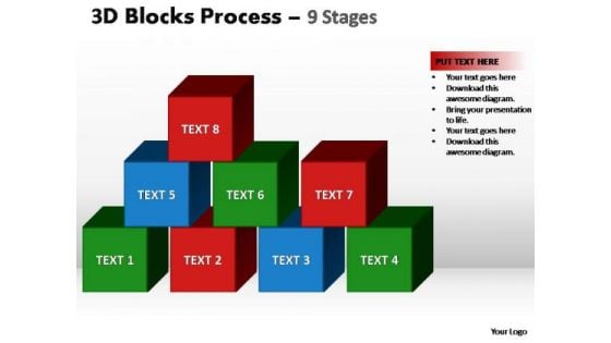 PowerPoint Design Slides Image Blocks Process Ppt Template