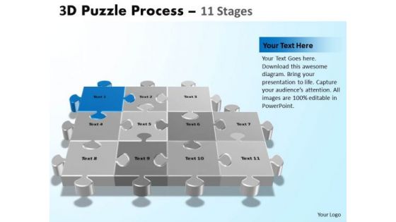 PowerPoint Design Slides Image Puzzle Process Ppt Template