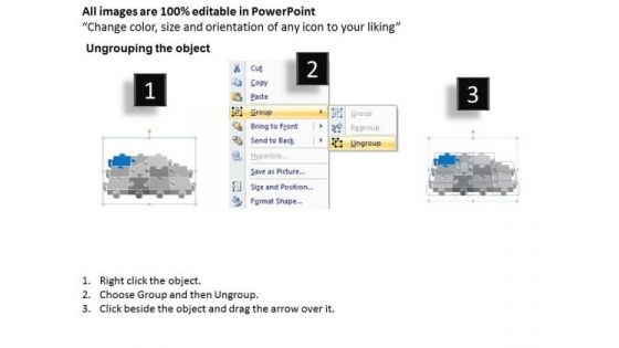 PowerPoint Design Slides Image Puzzle Process Ppt Template