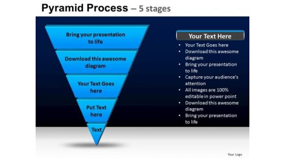 PowerPoint Design Slides Image Pyramid Process Ppt Template