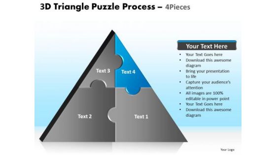 PowerPoint Design Slides Image Triangle Puzzle Ppt Design