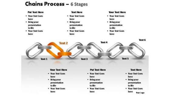 PowerPoint Design Slides Leadership Chains Process Ppt Template