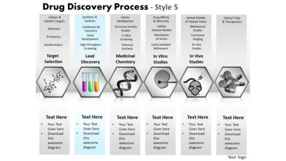 PowerPoint Design Slides Leadership Drug Discovery Ppt Layout