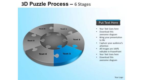 PowerPoint Design Slides Marketing Jigsaw Pie Chart Ppt Design