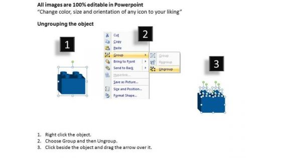 PowerPoint Design Slides Process Lego Blocks Ppt Slide