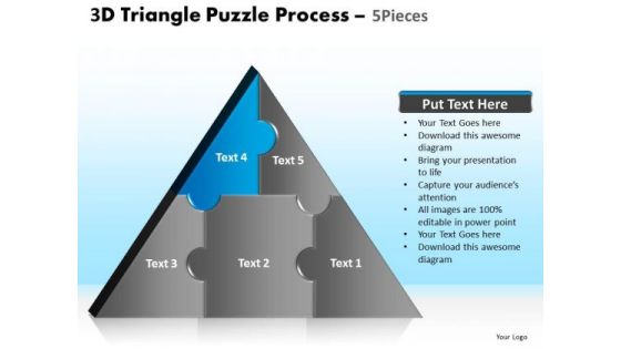 PowerPoint Design Slides Process Triangle Puzzle Ppt Theme