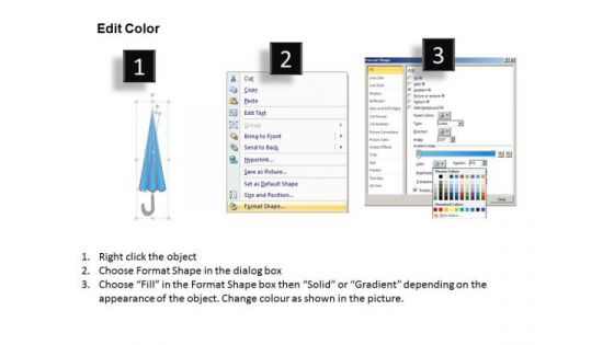 PowerPoint Design Slides Process Umbrella Chart Ppt Templates