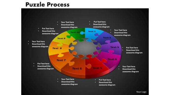 PowerPoint Design Slides Puzzle Process Business Ppt Backgrounds