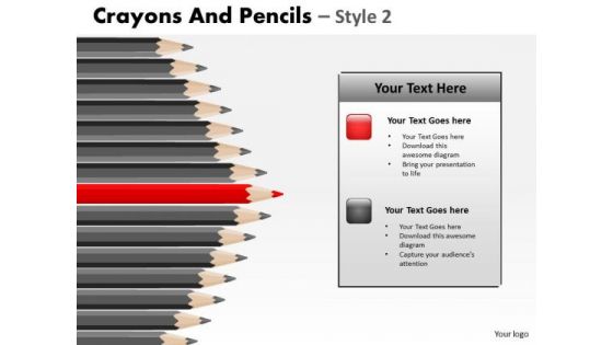 PowerPoint Design Slides Sales Crayons And Pencils Ppt Layouts