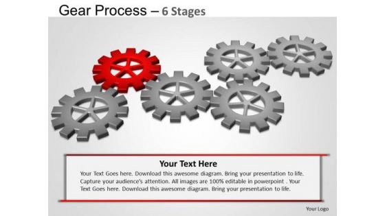 PowerPoint Design Slides Sales Gears Process Ppt Slide