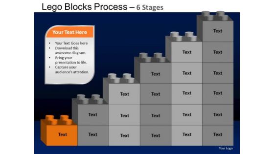 PowerPoint Design Slides Sales Lego Blocks Ppt Presentation