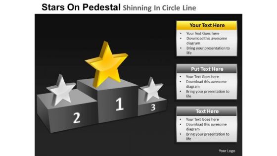 PowerPoint Design Slides Sales Pedestal Shinning Ppt Design Slides