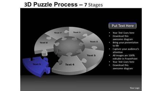 PowerPoint Design Slides Sales Pie Chart Puzzle Process Ppt Design