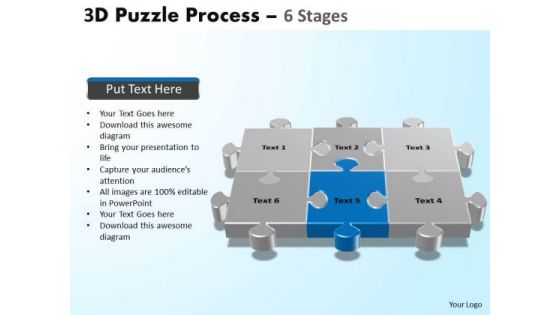 PowerPoint Design Slides Sales Puzzle Process Ppt Designs