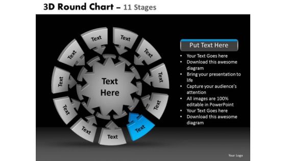 PowerPoint Design Slides Sales Round Chart Ppt Backgrounds