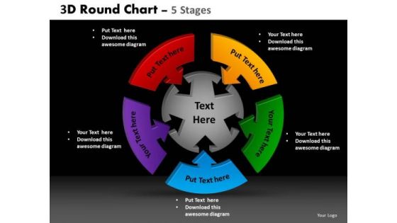 PowerPoint Design Slides Sales Round Chart Ppt Slide