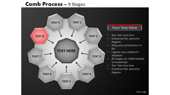 PowerPoint Design Slides Strategy Hub And Spokes Process Ppt Theme